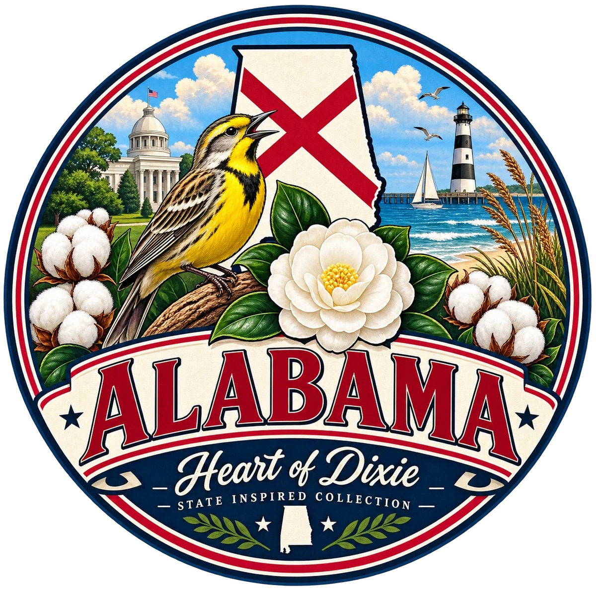State Inspired T-Shirts - Alabama
