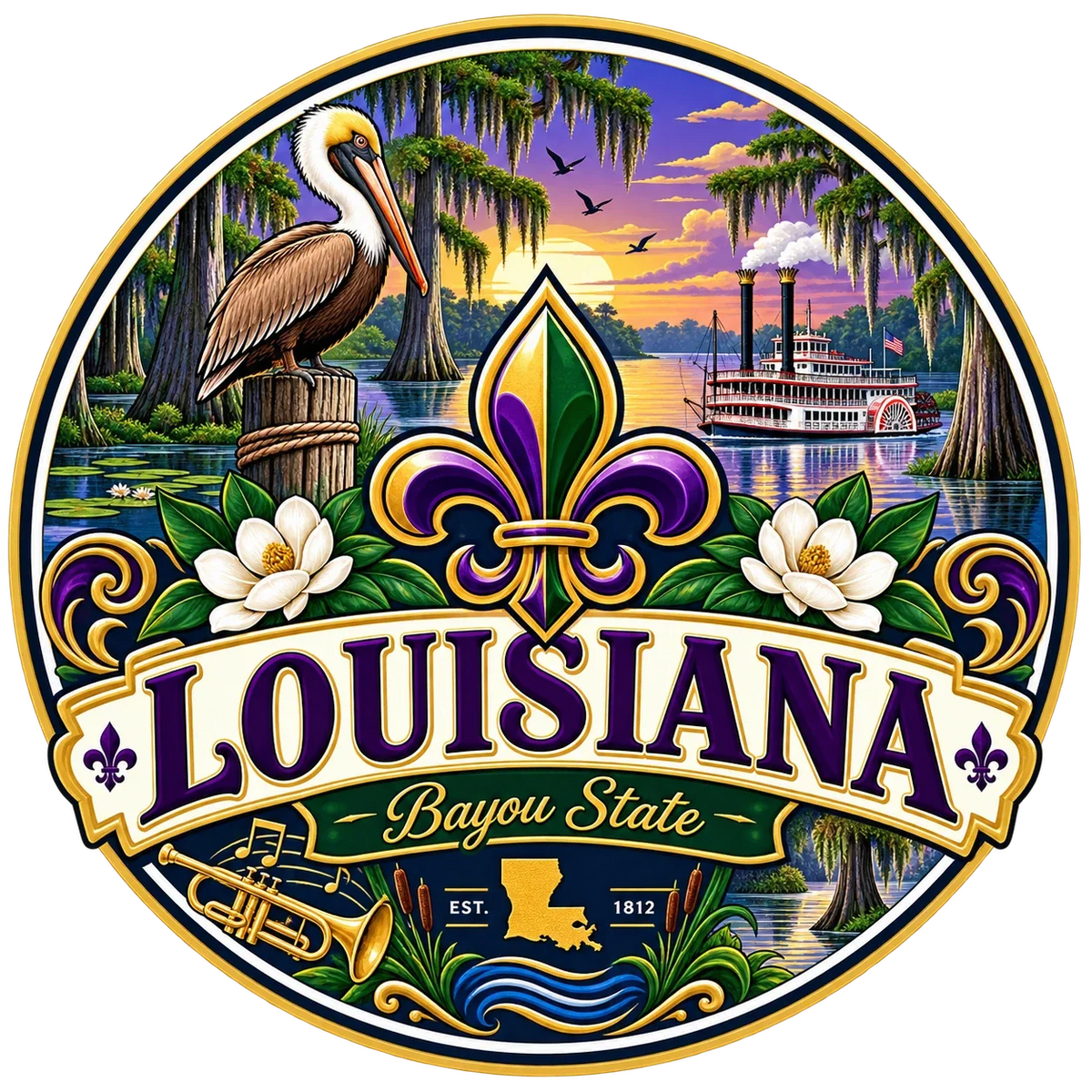 State Inspired T-Shirts - Louisiana