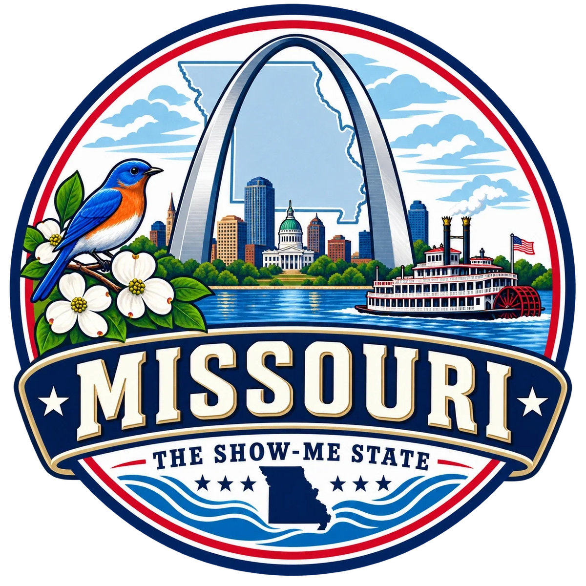 State Inspired T-Shirts - Missouri