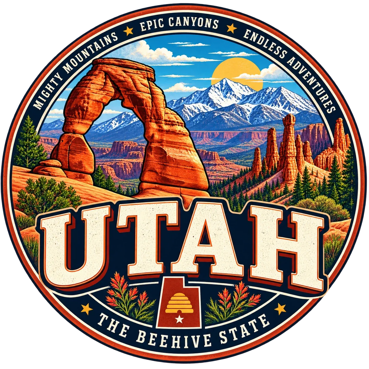 State Inspired T-Shirts - Utah