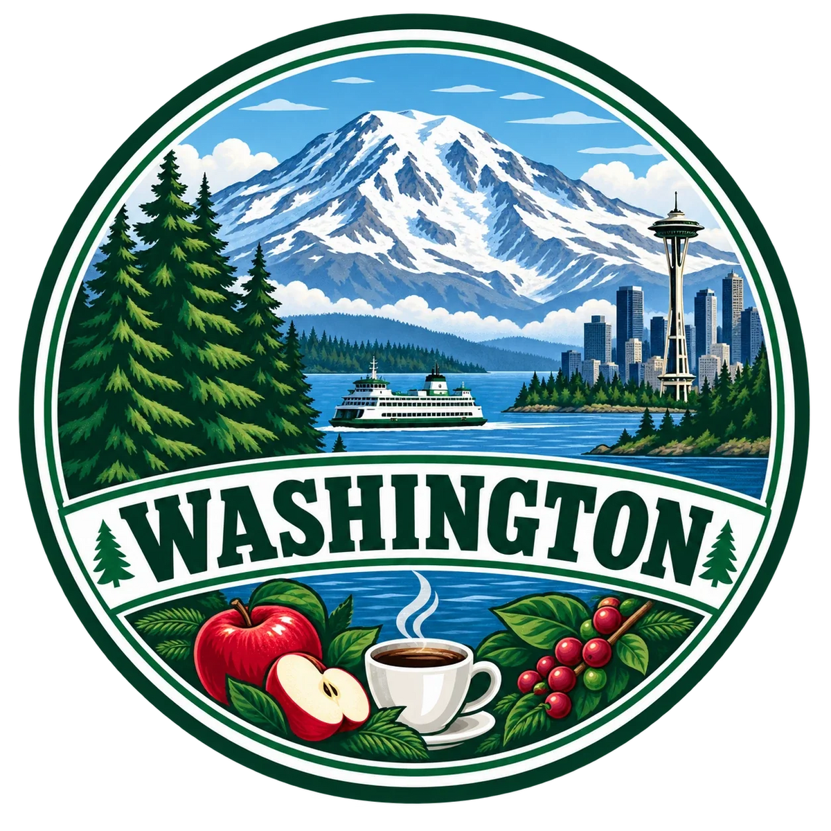 State Inspired T-Shirts - Washington