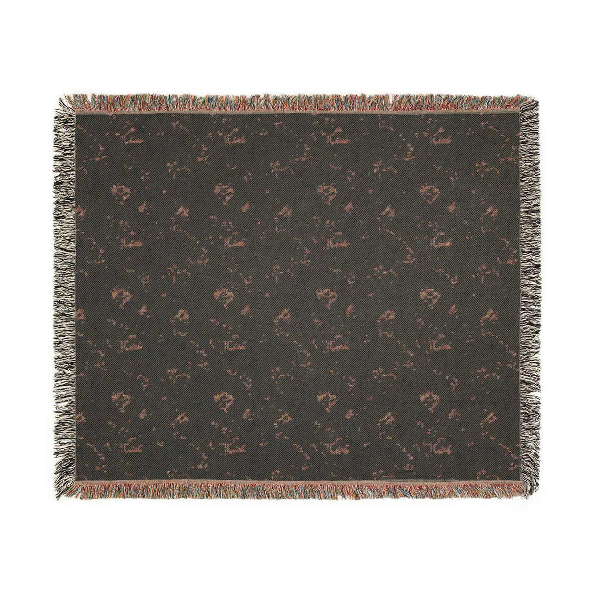 Maddison Shores Sea Glass Watercolor Woven Beach Blanket