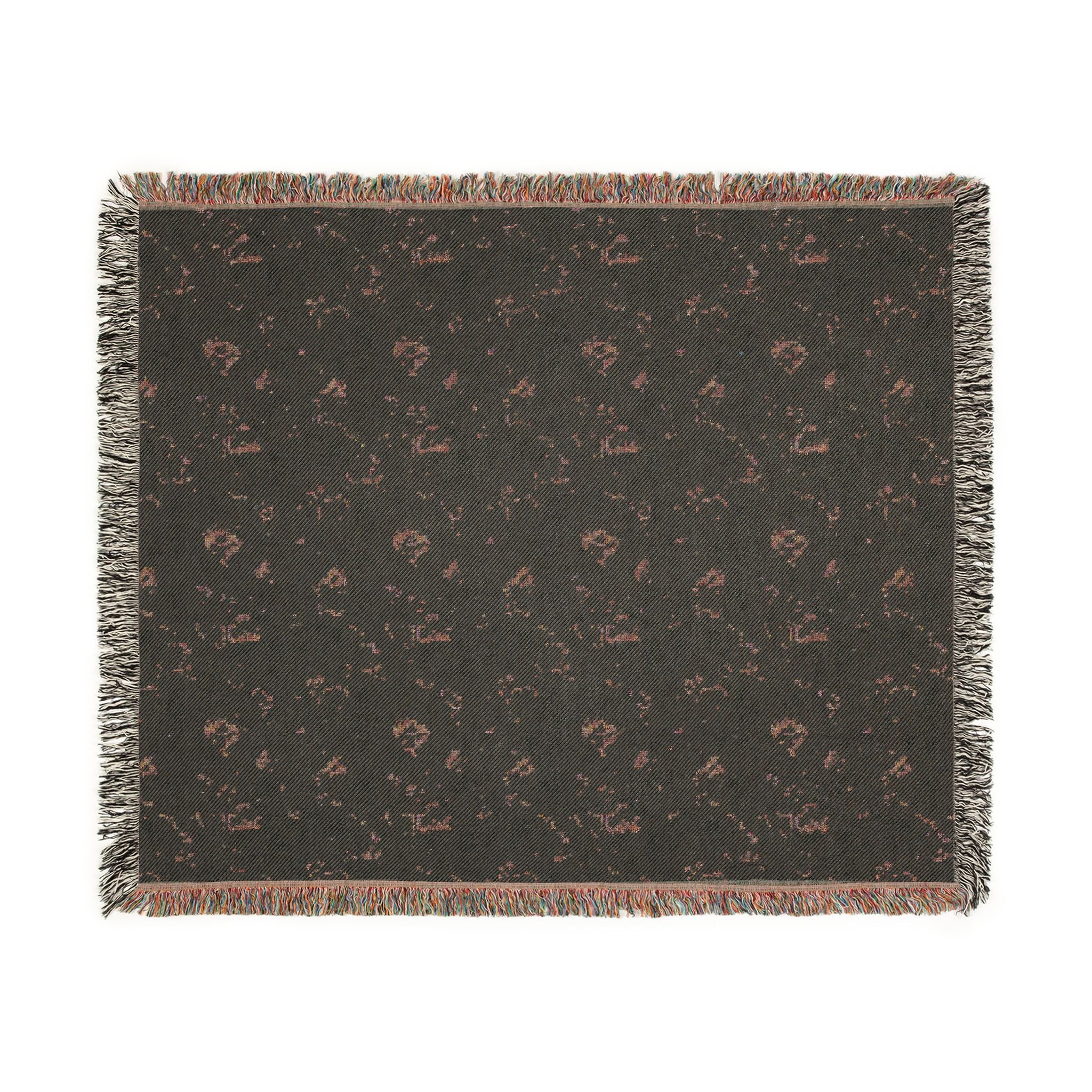 Maddison Shores Sea Glass Watercolor Woven Beach Blanket
