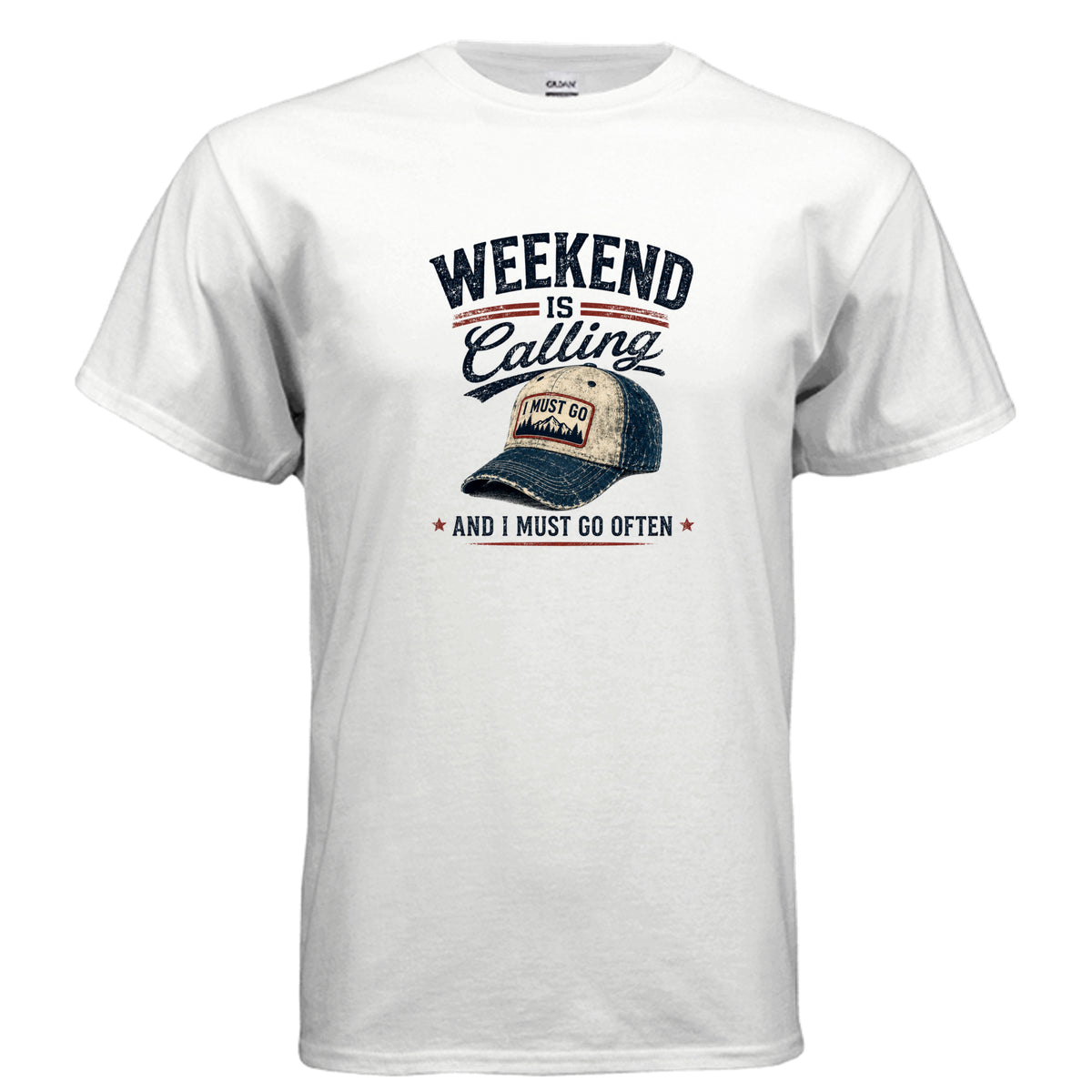 Weekend Is Calling Outdoor Graphic T-Shirt